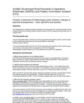 Woodland Grant Scheme Payment Changes